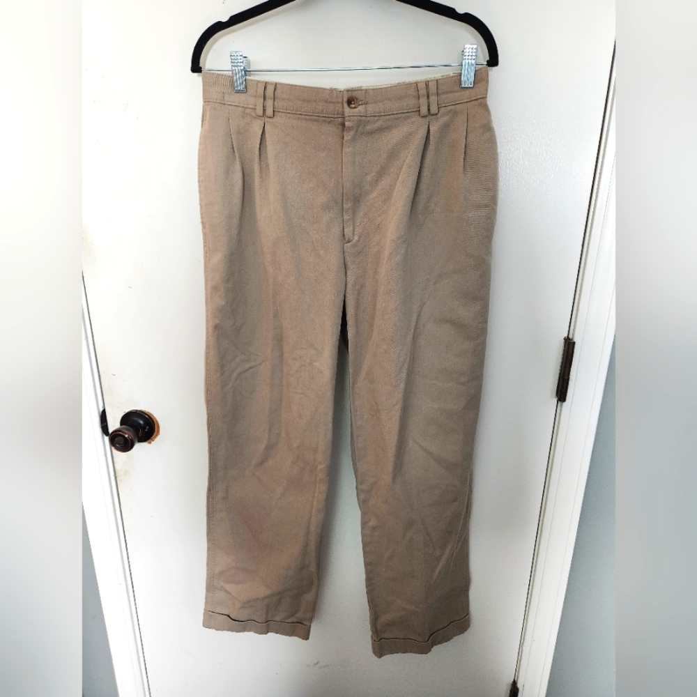 Gallery Softwear Dress Pants Mens Size 32x34  Straight Color Tan beige Khaki
